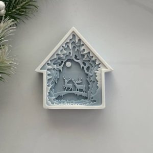 قالب خانه کریسمسی طرح گوزن